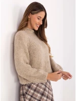 Sweter MI SW model 21441204 beżowy - FPrice Sweter MI SW model 21441204 beżowy - FPrice