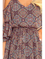 Vzdušné šaty s orientálním vzorem Numoco MARINA - vícebarevné