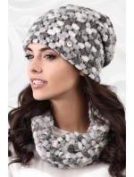 Dámská čepice model 163245 šedá - Kamea Dámská čepice model 163245 šedá - Kamea