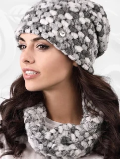 Dámská čepice model 163245 šedá - Kamea