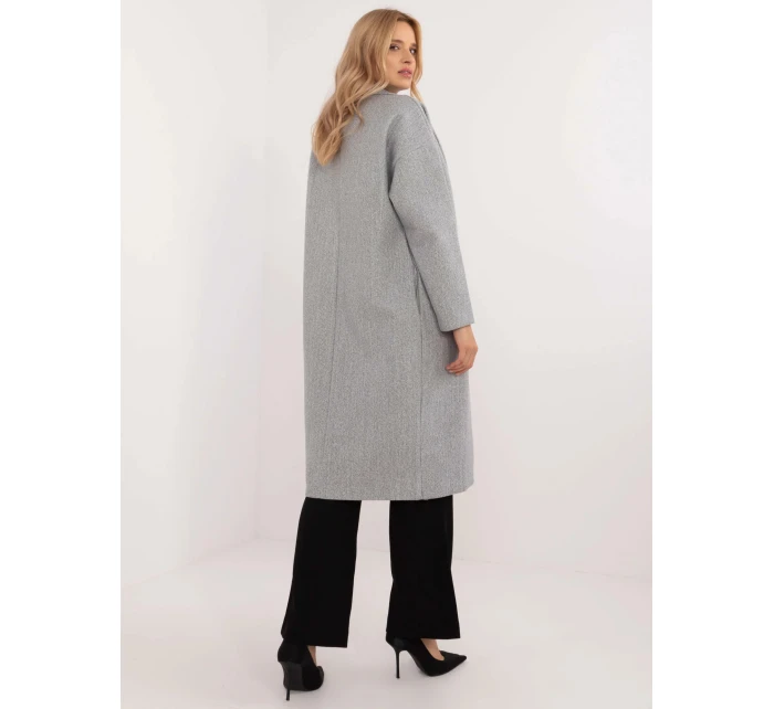 Dámský kabát TW EN BI 7298 2.14 Šedá - Och Bella