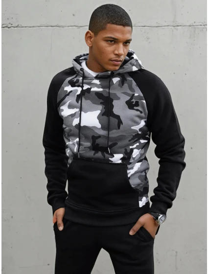 Pánská světle šedá mikina Dstreet BX5487