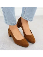 Velbloudí semišové lodičky na klínku Sergio Leone PB291 Velbloudí semišové lodičky na klínku Sergio Leone PB291