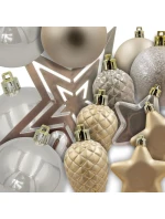 DEKORATIVNÍ PLASTOVÁ CETKA BEZPEČNÁ 40KS KRÉMOVÁ SLÍDA