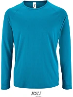 SOL'S Sporty LSL Men Pánské sportovní tričko s dlouhým rukávem 25.2071 aqua SOL'S Sporty LSL Men Pánské sportovní tričko s dlouhým rukávem 25.2071 aqua