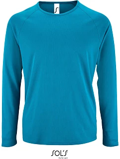 SOL'S Sporty LSL Men Pánské sportovní tričko s dlouhým rukávem 25.2071 aqua