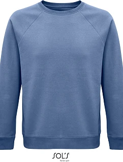 SOL'S Space Unisex raglánová mikina z bio bavlny model 22524291 blue