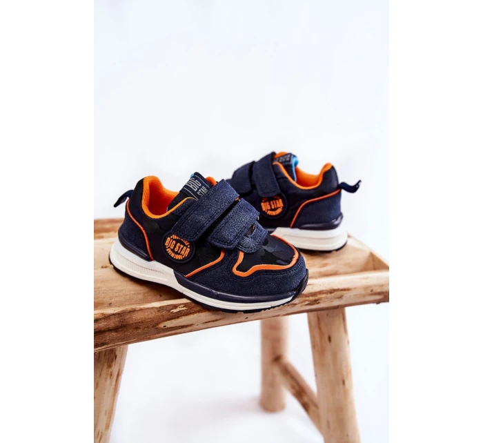Dětská sportovní obuv na suchý zip Memory Foam System Big Star model 21599209 Námořnická modrá - Big Star Shoes Dětská sportovní obuv na suchý zip Memory Foam System Big Star model 21599209 Námořnická modrá - Big Star Shoes