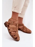 Dámské sandály s Zlatým přezkou Camel model 21937607 - Boto