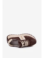 Dámské tenisky na platformě z přírodní semiše čokoládové Rosinae Dámské tenisky na platformě z přírodní semiše čokoládové Rosinae