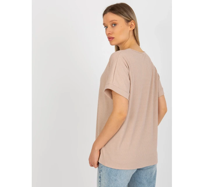 Dámská halenka LK BZ 509251.26X béžová - FPrice