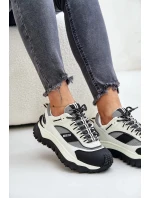 Kožené Dámské Tenisky Na Platformě Big Star HI-POLY SYSTEM Bílo-Černé Kožené Dámské Tenisky Na Platformě Big Star HI-POLY SYSTEM Bílo-Černé