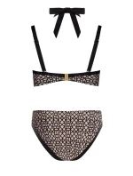 Dámské dvoudílné plavky Luxe 7 S939LX7 béžové se vzorem - Self