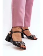 Sandály na podpatku model 196646 Step in style Sandály na podpatku model 196646 Step in style