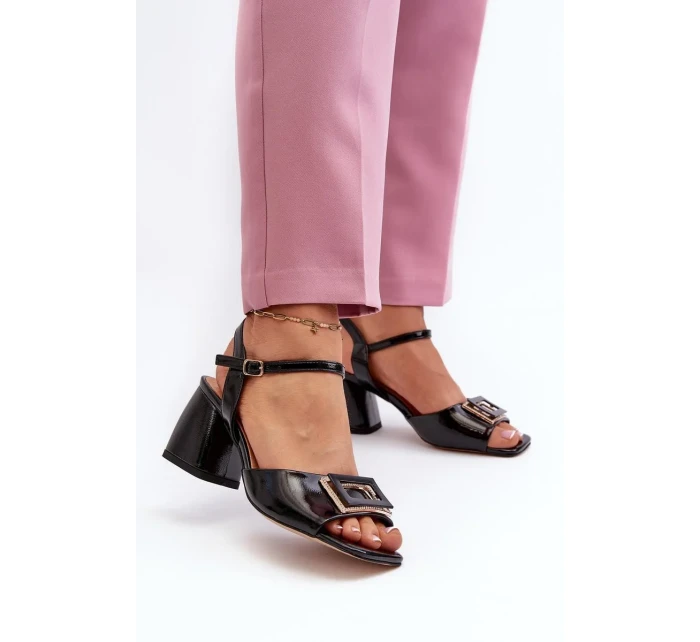 Sandály na podpatku model 196646 Step in style Sandály na podpatku model 196646 Step in style