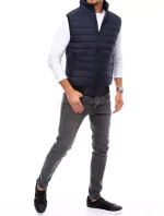 Pánská prošívaná tmavě modrá vesta FashionStreet TX4020 Pánská prošívaná tmavě modrá vesta FashionStreet TX4020