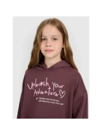 Dívčí mikina oversize s kapucí model 21815691 - 4F