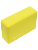 CVIČENÍ BLOK JÓGA PILATES FITNESS ŽLUTÁ ENERO FIT