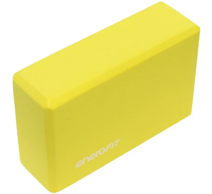 CVIČENÍ BLOK JÓGA PILATES FITNESS ŽLUTÁ ENERO FIT