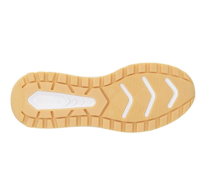 Dámské tenisky béžové polobotky model 22021801 - Rieker Dámské tenisky béžové polobotky model 22021801 - Rieker