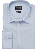 JN 677 Popelínová halenka s dlouhým rukávem model 22436637 light blue - Daiber