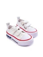 Dětské látkové tenisky se suchým zipem BIG STAR model 21594950 Bílá - Big Star Shoes Dětské látkové tenisky se suchým zipem BIG STAR model 21594950 Bílá - Big Star Shoes