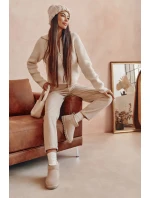 Dámské semišové nízké boty do sněhu Světle béžová model 21601968 - Boto Dámské semišové nízké boty do sněhu Světle béžová model 21601968 - Boto