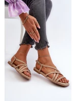 Ploché dámské sandály Big Star model 21653709 Beige - Big Star Shoes