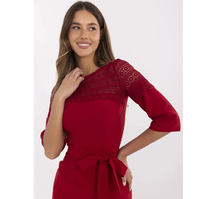 LK SK šaty model 20976008 bordó - FPrice