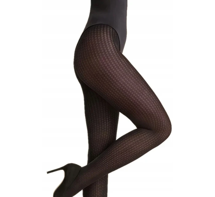 Dámské punčochové kalhoty Celest Code 1217 Černá vzor - Gabriella