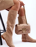 Dámské kozačky MVP318 Béžová - GIVANA