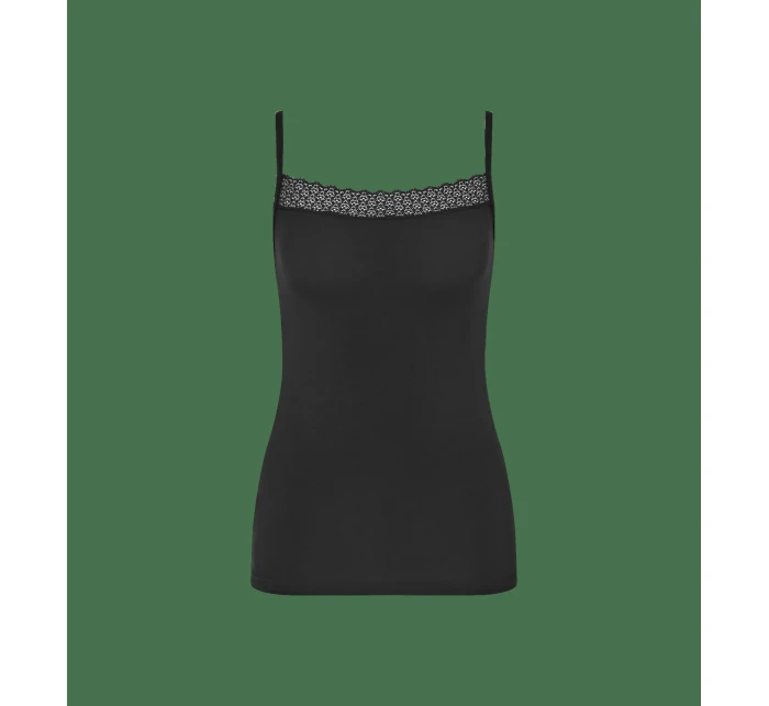 Feel of Modal Spaghetti Top - BLACK - TRIUMPH BLACK - TRIUMPH Feel of Modal Spaghetti Top - BLACK - TRIUMPH BLACK - TRIUMPH