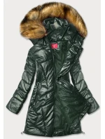 BŁYSZCZĄCA KURTKA ZIMOWA DAMSKA model 21243420 - LHD