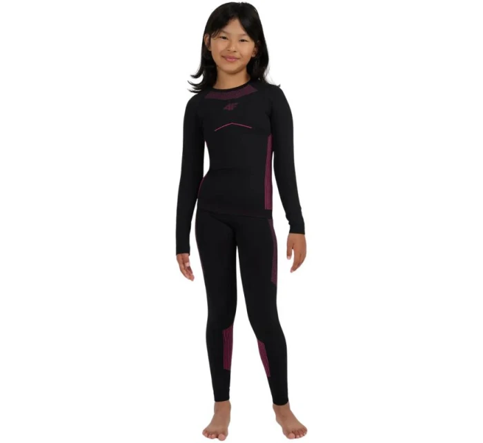 Bezešvé spodní prádlo pro dívky 4F F250 tmavě černé 4FJWAW25USEAF250 20S