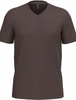 Kariban K 357 Pánské tričko s výstřihem do V 20.K357 chocolate