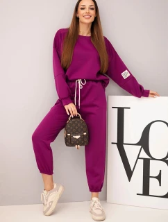 Sada mikina + kalhoty máslová tmavě fialová