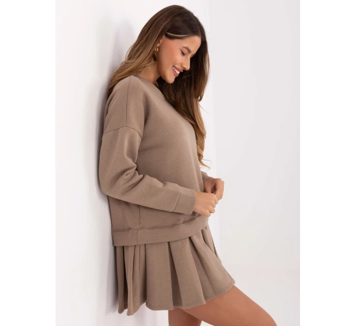 Sukienka MI SK model 21441262 ciemny bezowy - FPrice