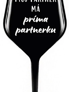 MÁ PRIMA KU černá nerozbitná sklenice na víno 470 ml model 22167949 - Giftela