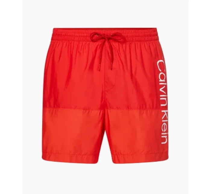 Pánské koupací kraťasy - KM00729 XNL - červená - Calvin Klein