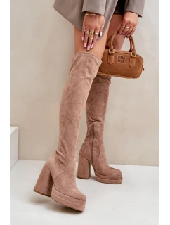 Kozačky na podpatku model 203518 Step in style