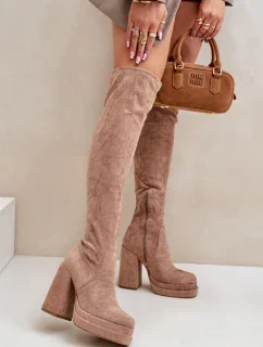 Kozačky na podpatku  model 203518 Step in style