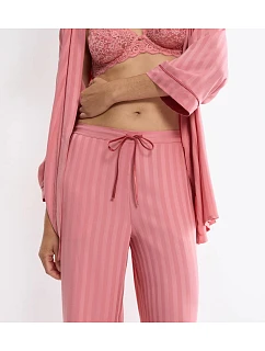 Dámské pyžamové kalhoty Amourette Jacquard Trousers TRIUMPH RED - růžové - Triumph