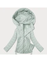 Krátká dámská prošívaná bunda v mátové barvě model 21066775 - J.STYLE