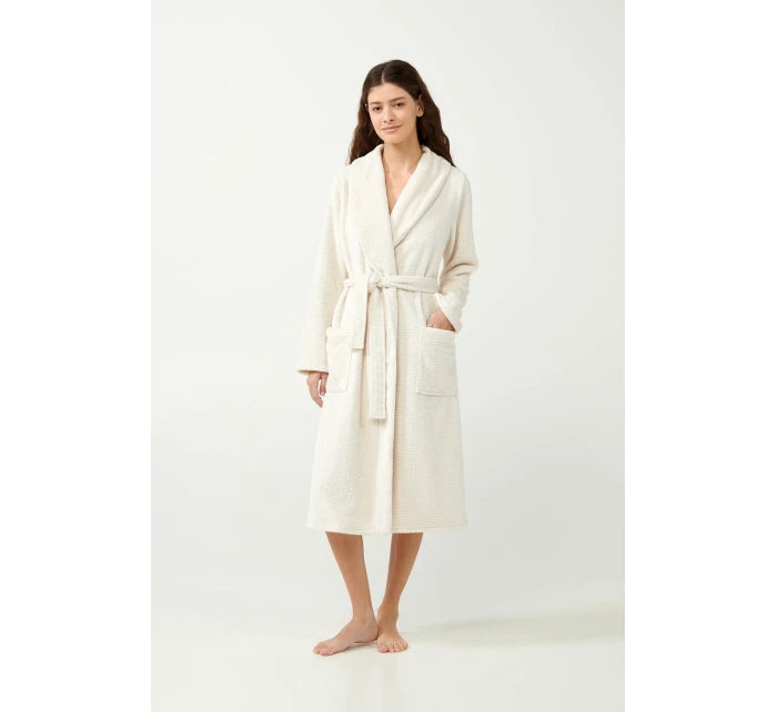 Vamp - Béžový fleecový župan 21363 - Vamp Vamp - Béžový fleecový župan 21363 - Vamp