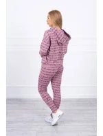 Tmavě růžová sada s potiskem