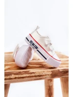 Dětské látkové tenisky se suchým zipem BIG STAR model 21594950 Bílá - Big Star Shoes Dětské látkové tenisky se suchým zipem BIG STAR model 21594950 Bílá - Big Star Shoes