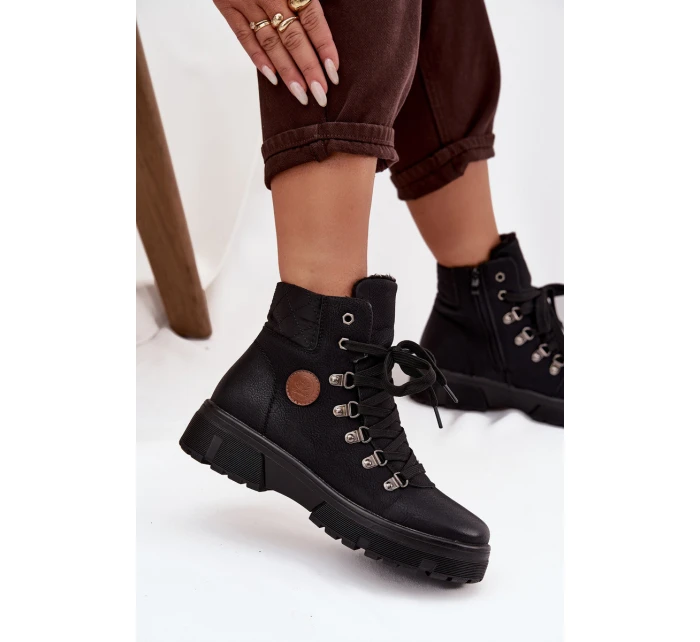 Zateplené dámské na platformě černé model 21714441 - Boto Zateplené dámské na platformě černé model 21714441 - Boto