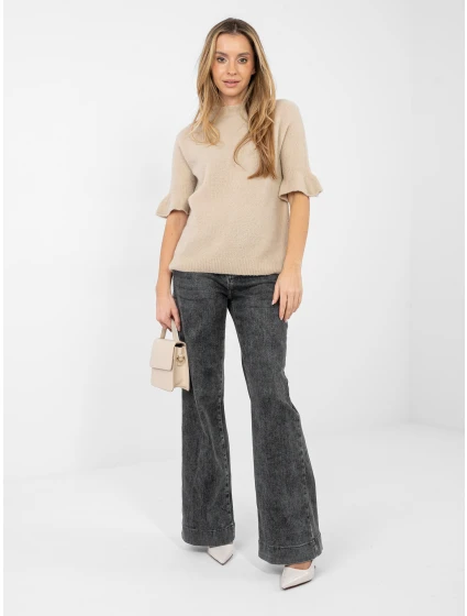 Sweter MI SW model 21923912 beżowy - FPrice Sweter MI SW model 21923912 beżowy - FPrice