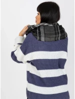 Tunelová šála AT KM 1402.20 Černo-bílá - FPrice Tunelová šála AT KM 1402.20 Černo-bílá - FPrice