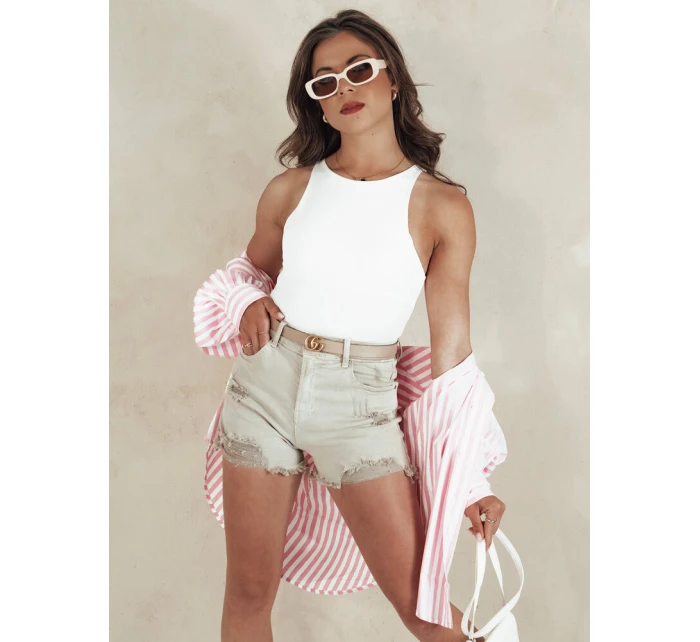 Dámské šortky beige Dstreet model 21977982 - FashionStreet